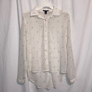Forever 21 embroidered blouse • size Medium